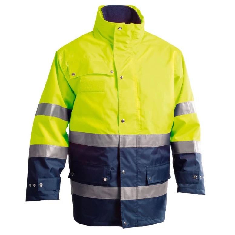 Arbeitsjacke Hohe Sichtbarkeit Multitaschen Winter 300 D P&P Loyal GGX30 413