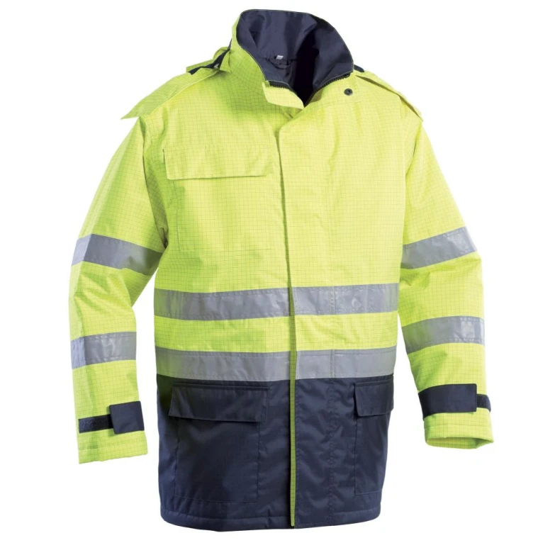 Arbeitsjacke hohe Sichtbarkeit, pentavalent, flammhemmend, antistatisch, säurebeständig P&P Loyal GGX61 308