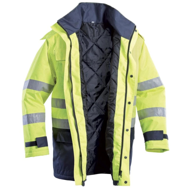 Arbeitsjacke Hohe Sichtbarkeit Pentavalent, Flammhemmend, Antistatisch, Säurebeständig Dallas P&P Loyal GGX61 309