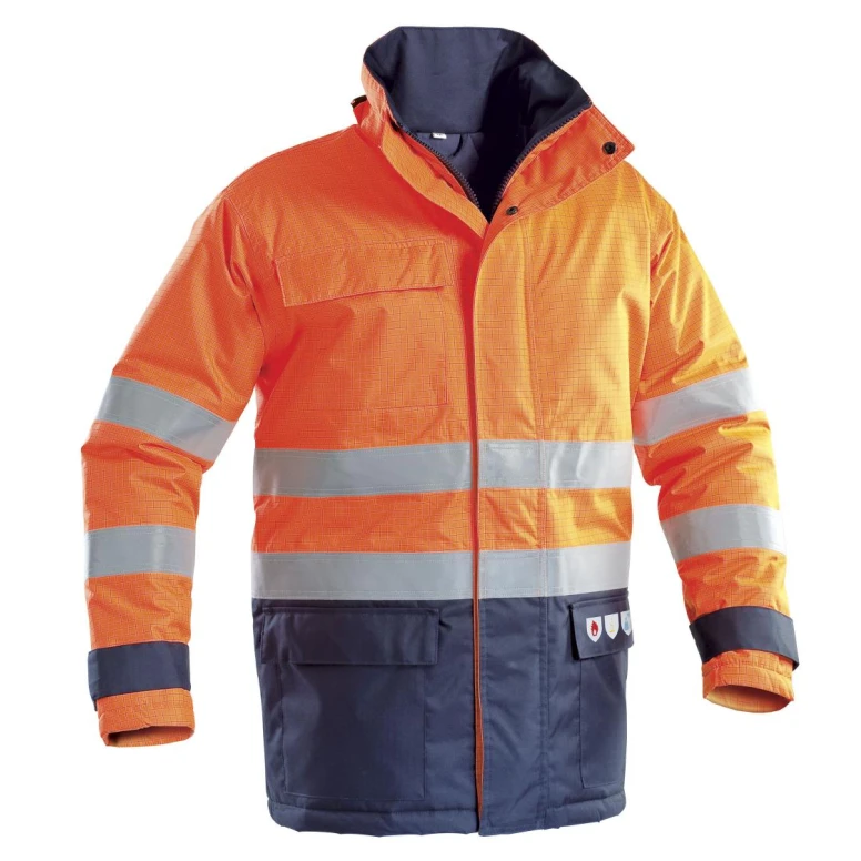Arbeitsjacke Hohe Sichtbarkeit Pentavalent, Flammhemmend, Antistatisch, Säurebeständig Dallas P&P Loyal GGX61 309