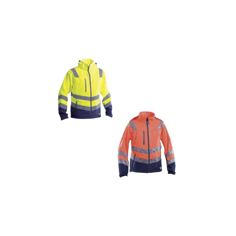 Arbeitsjacke Hohe Sichtbarkeit Mehrtaschen Softshell P&P Loyal GGXA7 414