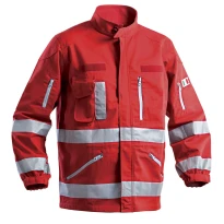 Arbeitsjacke mit hoher Sichtbarkeit und Multitaschen für Rettungsdienste P&P Loyal SOC03 204