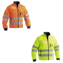 Arbeitsjacke Hohe Sichtbarkeit Mehrtaschen mit Abnehmbaren Ärmeln P&P Loyal GGXB5 214