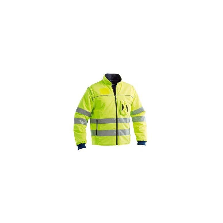 Arbeitsjacke Hohe Sichtbarkeit Mehrtaschen mit Abnehmbaren Ärmeln P&P Loyal GGXB5 214