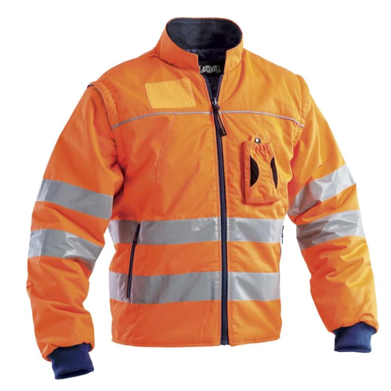 Arbeitsjacke Hohe Sichtbarkeit Mehrtaschen mit Abnehmbaren Ärmeln P&P Loyal GGXB5 214