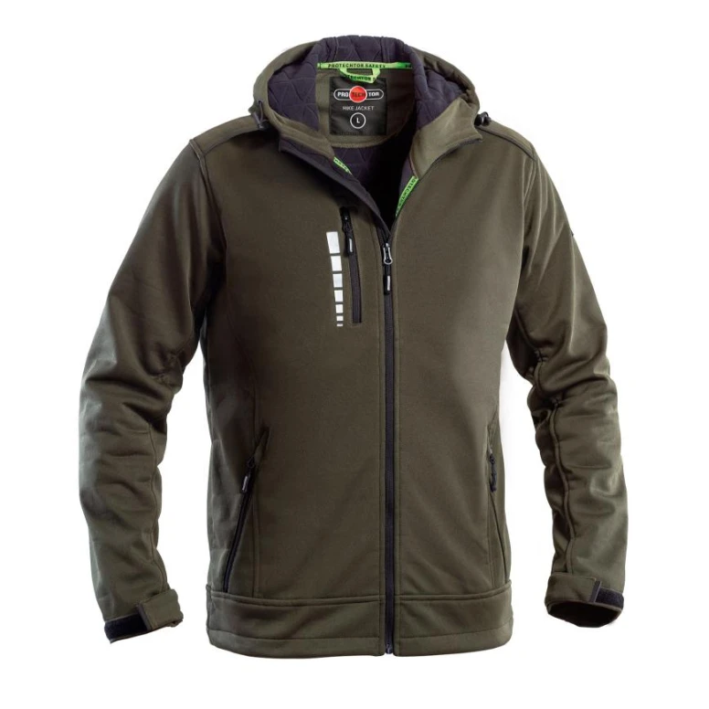Arbeitsjacke Mehrtaschen Softshell Wasserdicht mit Kapuze P&P Loyal GGXD3 300