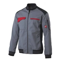 Alles muss raus - Arbeitsjacke Ducati Workwear Multitaschen INN-SPRINT Maßnahme 50 Farbe hellgrau schwarz