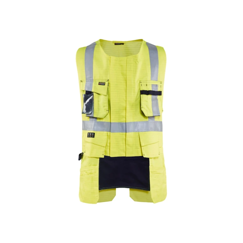Arbeitsweste mit hoher Sichtbarkeit multitaschen Blaklader durchgehender flammhemmend antistatisch Artigiano 307815143300L
