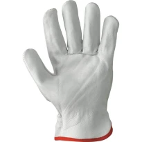 12 Paar - Arbeits-Handschuhe aus hochwertigem Rindsleder für Bauwesen - 07140