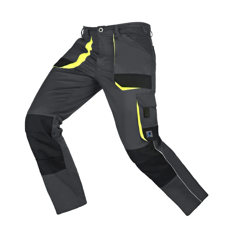 Stretch LF Arbeitshosen elastisch mit vielen Taschen Slim Fit sommerlich - Grau