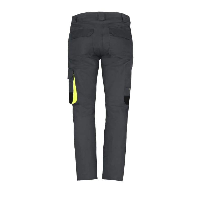 Stretch LF Arbeitshosen elastisch mit vielen Taschen Slim Fit sommerlich - Grau