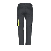 Stretch LF Arbeitshosen elastisch mit vielen Taschen Slim Fit sommerlich - Grau