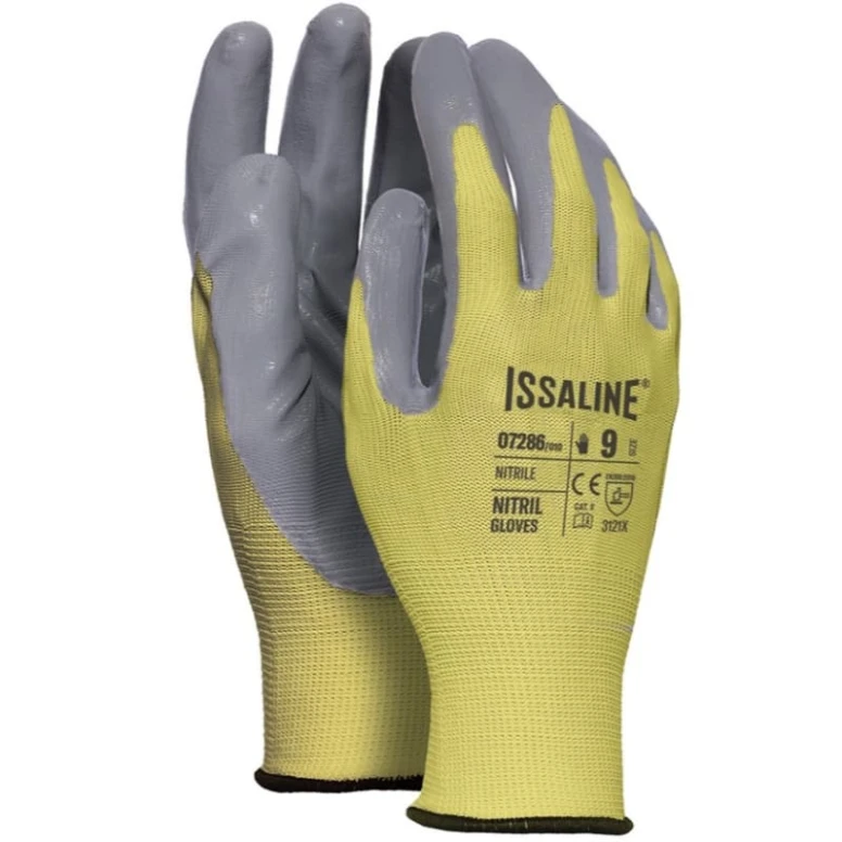 12 Paar - Arbeitshandschuhe aus polyester mit NBR-Beschichtung - Issa Line 07286