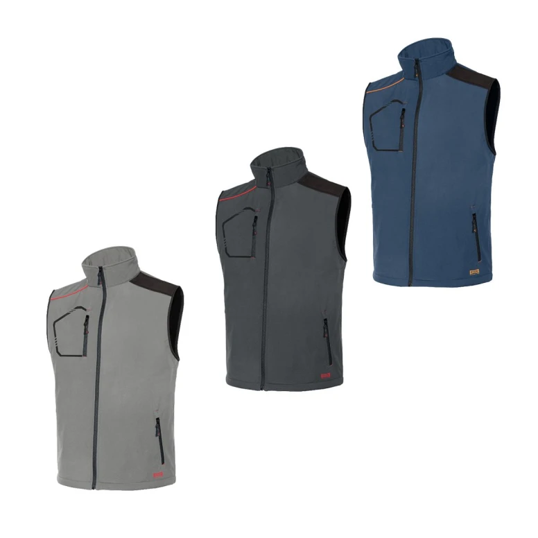 Softshell Arbeitsweste Multitasche Kiddy Issa line 04506B