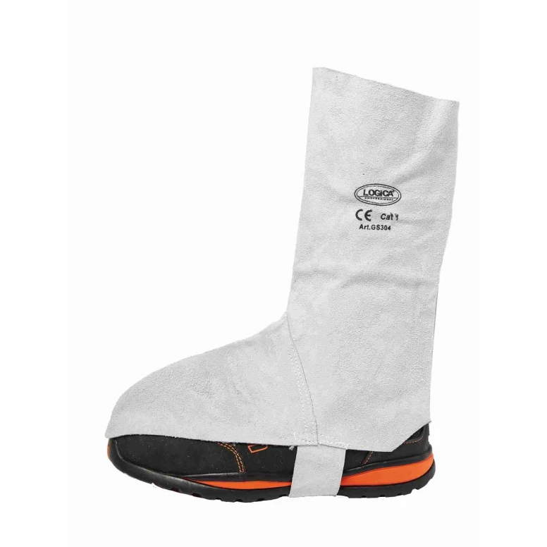 2 Teile - Paar Arbeitsgamaschen Überziehschuhe aus Spaltleder Logica GS304