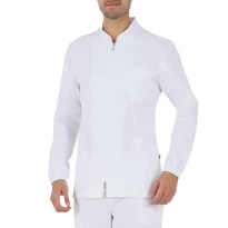 Arbeitsbluse Giblor's 100% Baumwolle Gabriele mit Reißverschluss 20P03K191