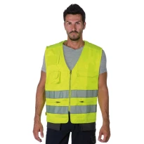 Arbeitsweste mit hoher Sichtbarkeit und Mehrfach-Taschen Logica 840HV/G-L