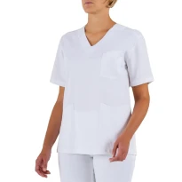 Arbeitsbluse 100% Baumwolle mit mehreren Taschen Milena für Damen Giblor's 20P03K193