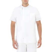 Arbeitsbluse Giblor's Ruggero mit Reißverschluss und kurzen Ärmeln 21P03K489