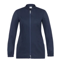 Arbeitsbluse Giblor's 100% Baumwolle Alice mit Reißverschluss für Damen 21P03K195