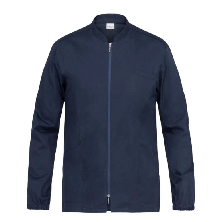 Arbeitsbluse Giblor's 100% Baumwolle Gabriele mit Reißverschluss 21P03K194
