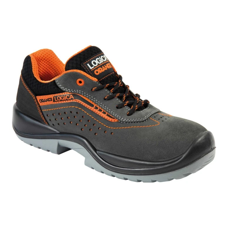 Niedrigen Sicherheitsschuhe aus grauem Wildleder Logica S1PS FO SR LIONE-44