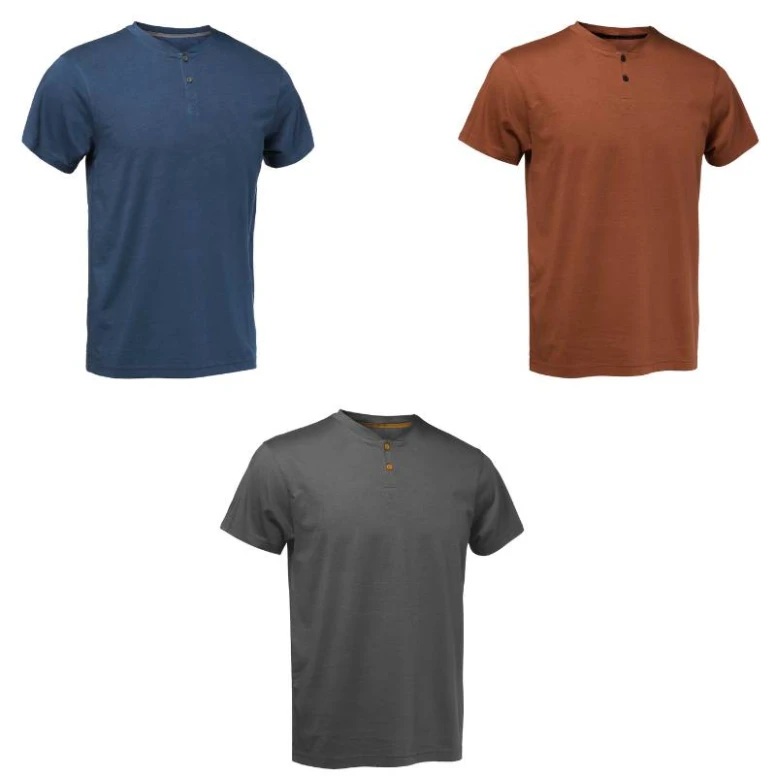 Arbeitsshirt Serafino 100% Baumwolle kurzarm Logica MACAO/1-L