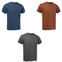 Arbeitsshirt Serafino 100% Baumwolle kurzarm Logica MACAO/1-L
