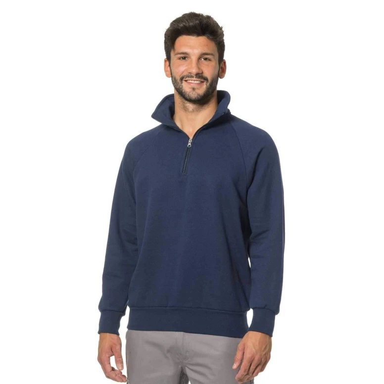 Arbeits-Sweatshirts mit kurzem Reißverschluss Logica ITA503/12-L