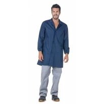 Arbeitskittel 100% Baumwolle Mehrfachtaschen Logica 9100BLU-L