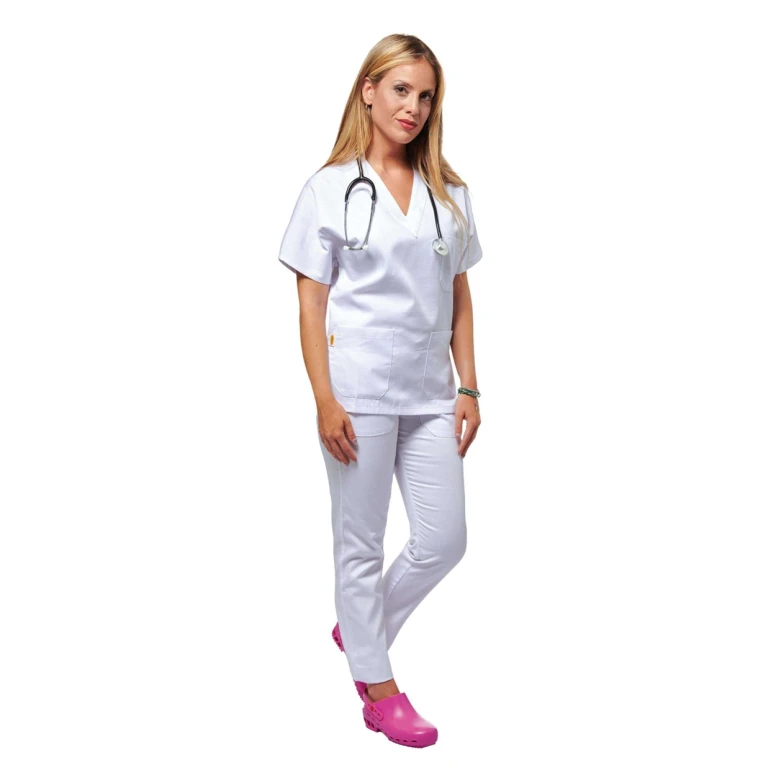 Arbeitskittel 100% Baumwolle mit mehreren Taschen Krankenhaus Logica 8050ZGS-L