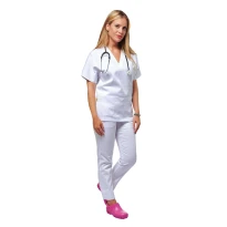 Arbeitskittel 100% Baumwolle mit mehreren Taschen Krankenhaus Logica 8050ZGS-L