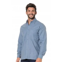 Langarm-Arbeitshemd Flanell 100% Baumwolle Logica 8161-L