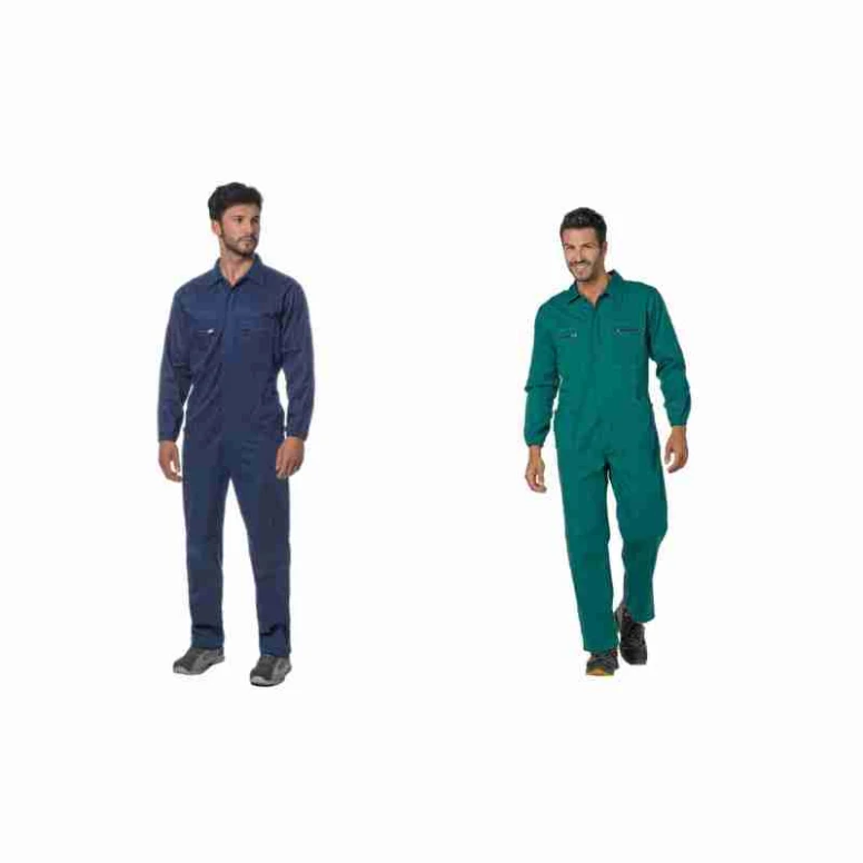 Arbeitsoveralls mit mehreren Taschen 100 % Baumwolle Logica 9070BLU-L