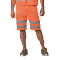 Sommerliche multitaschen Arbeitsshorts mit hoher Sichtbarkeit Logica BERM/HVT-L