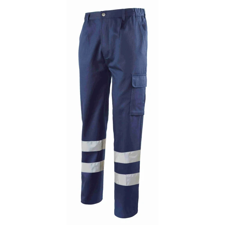 Arbeitshose 100 % Baumwolle Hohe Sichtbarkeit Mehrtaschen Logica 9030AID-L