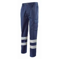 Arbeitshose 100 % Baumwolle Hohe Sichtbarkeit Mehrtaschen Logica 9030AID-L