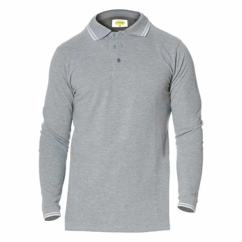 Langarm-Poloshirt Logica 100% Baumwolle RALF1-L
