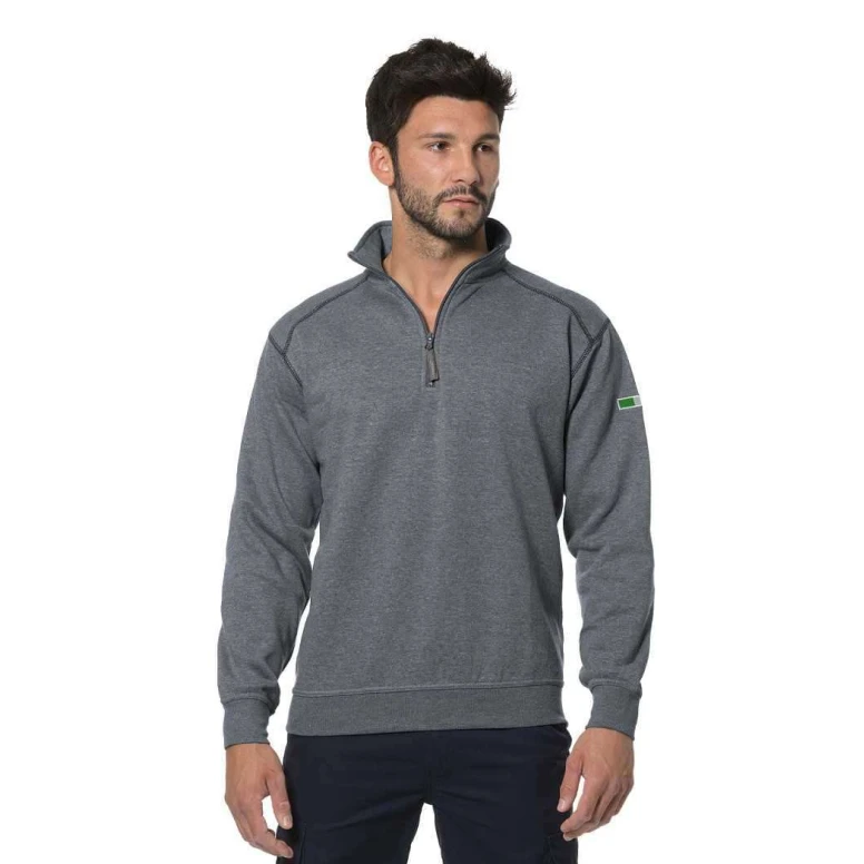 Arbeits-Sweatshirts mit kurzem Reißverschluss Logica AMBRA1-L