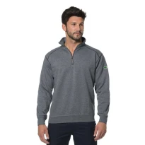 Arbeits-Sweatshirts mit kurzem Reißverschluss Logica AMBRA1-L