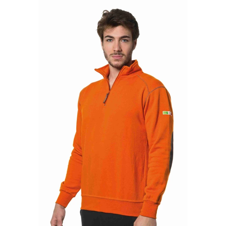Arbeits-Sweatshirts mit kurzem Reißverschluss Logica AMBRA1-L