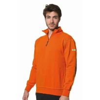 Arbeits-Sweatshirts mit kurzem Reißverschluss Logica AMBRA1-L