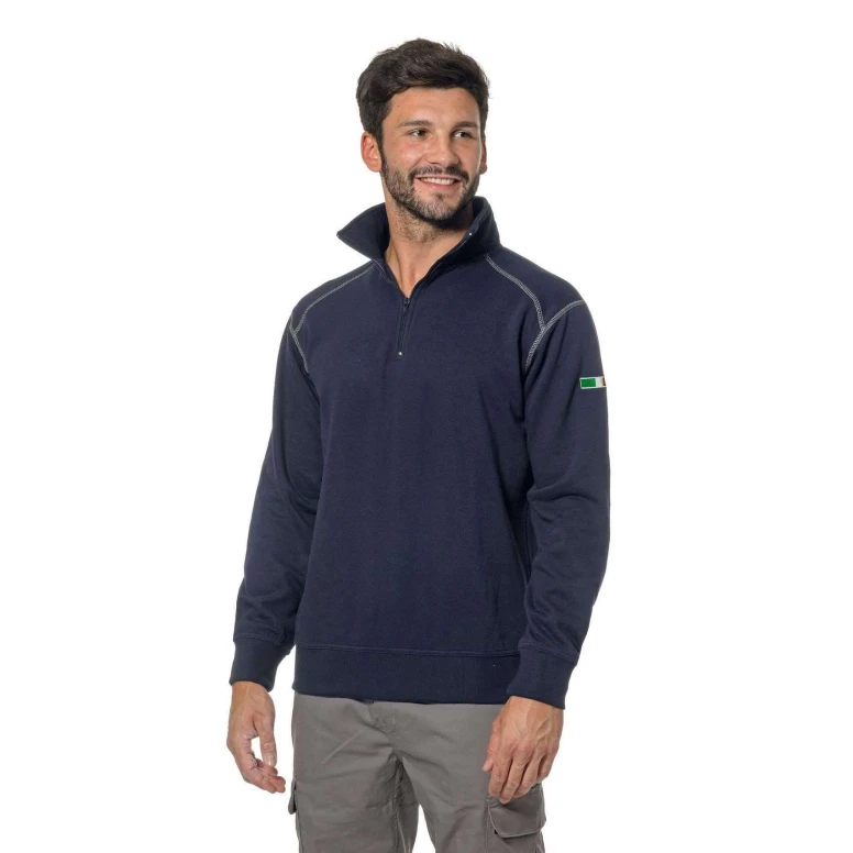 Arbeits-Sweatshirts mit kurzem Reißverschluss Logica AMBRA1-L