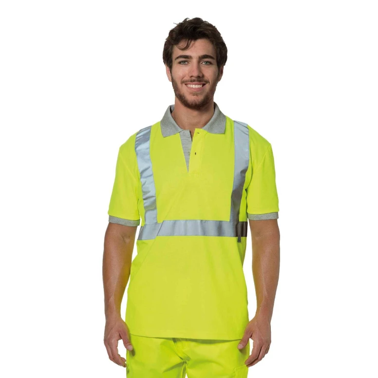 Arbeits-Polo mit hoher Sichtbarkeit Logica POLOREFLEXG-L