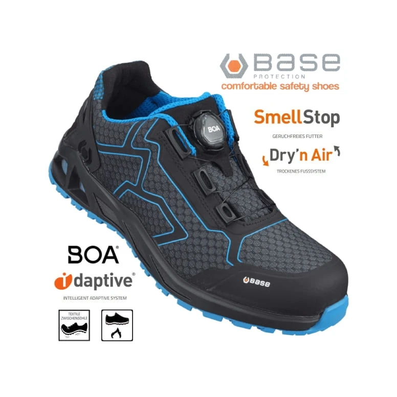 OUTLET - Sicherheitsschuhe Base K-Trek S1P HRO SRC Sommerlich, atmungsaktiv und leicht mit BOA 2-Verschluss - B1005B