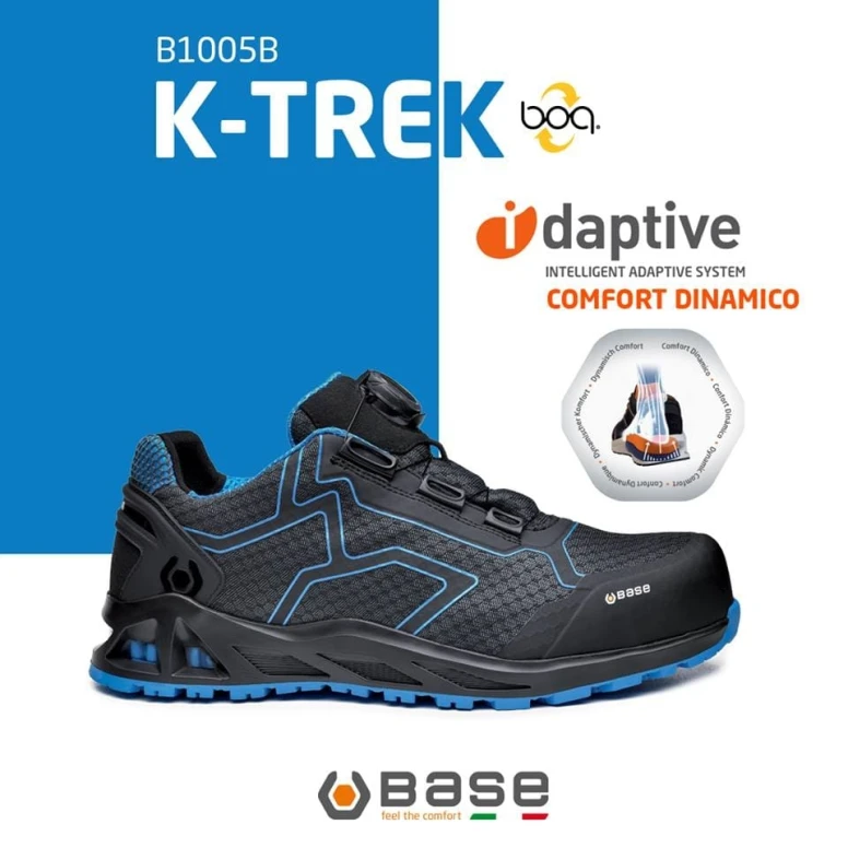 OUTLET - Sicherheitsschuhe Base K-Trek S1P HRO SRC Sommerlich, atmungsaktiv und leicht mit BOA 2-Verschluss - B1005B