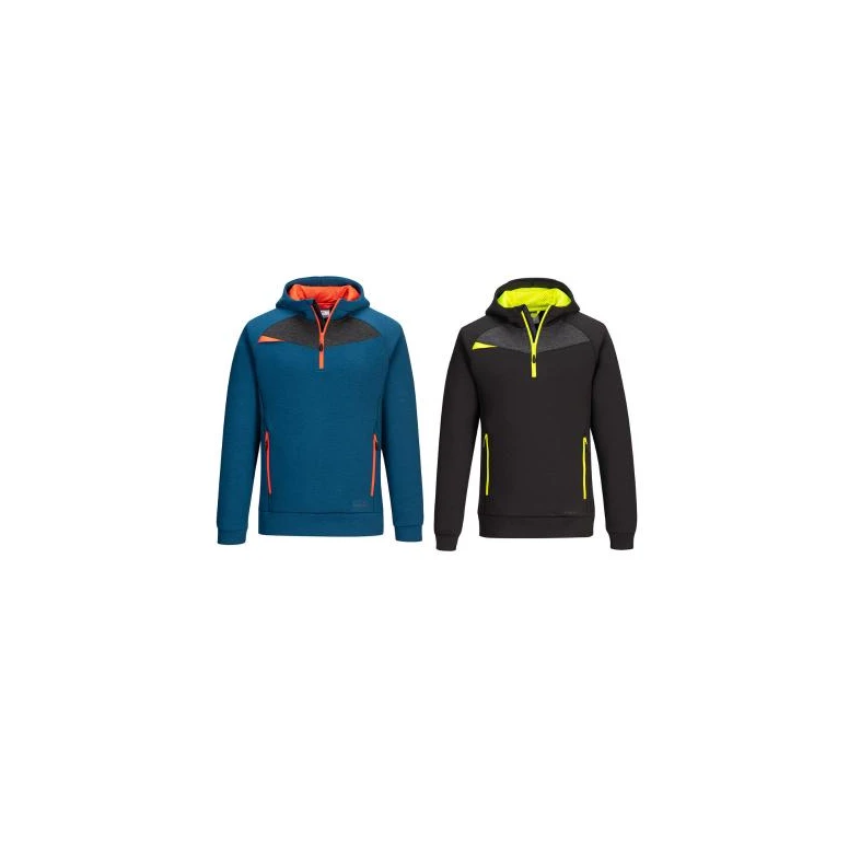 Arbeitssweatshirt mit Kapuze und Halbreißverschluss Portwest DX467