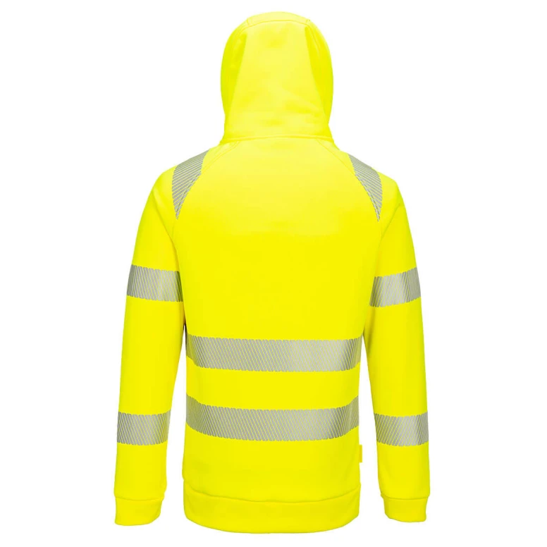 DX4 Arbeits-Sweatshirt mit Kapuze und Halbreißverschluss, Hohe Sichtbarkeit Portwest DX482