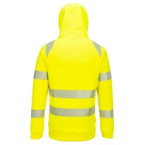 DX4 Arbeits-Sweatshirt mit Kapuze und Halbreißverschluss, Hohe Sichtbarkeit Portwest DX482