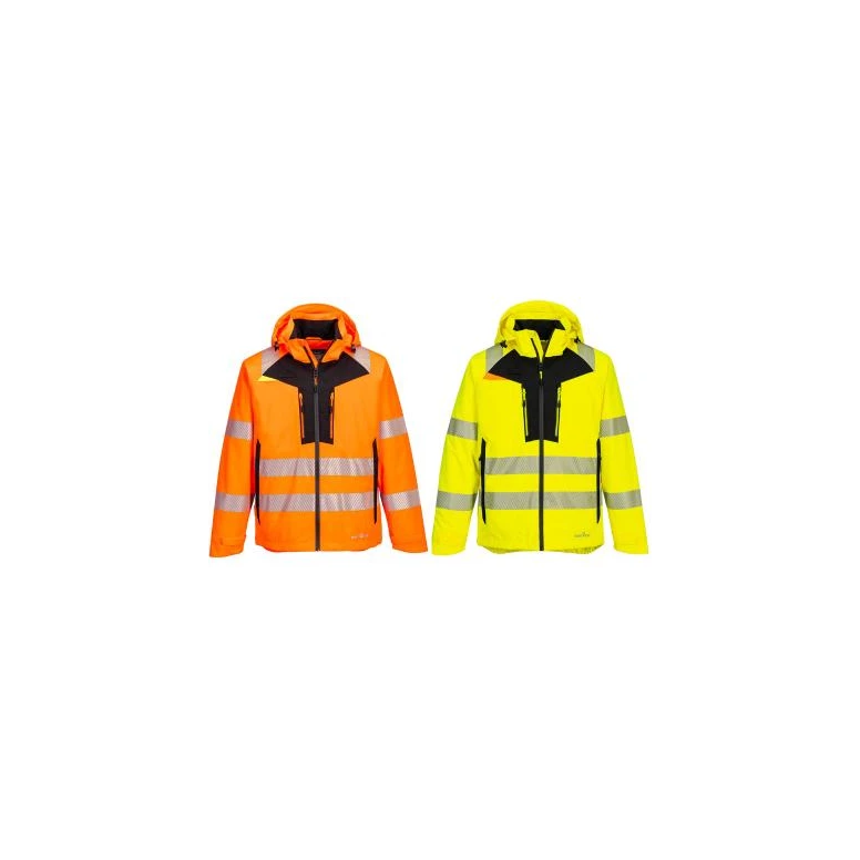Multitaschen-Arbeitsjacke mit hoher Sichtbarkeit und Wasserdichtigkeit Portwest DX462